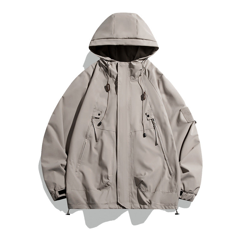 Herren vielseitige Outdoorjacke mit verstellbarer Taille und großen Taschen Echoarchiv