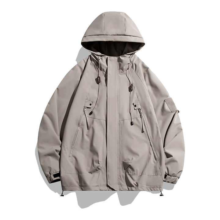 Herren vielseitige Outdoorjacke mit verstellbarer Taille und großen Taschen Echoarchiv