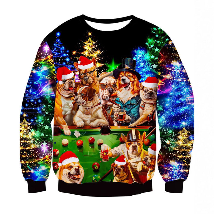 Damen Lustiger Sweatshirt mit einzigartigem Katzenmotiv Echoarchiv