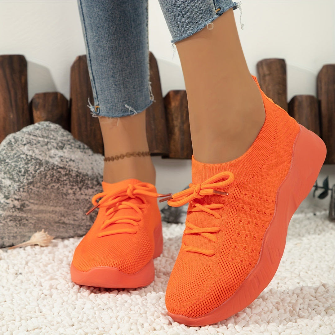 Damen atmungsaktive Slip-On Sportschuhe mit flexiblem Obermaterial – Lioré
