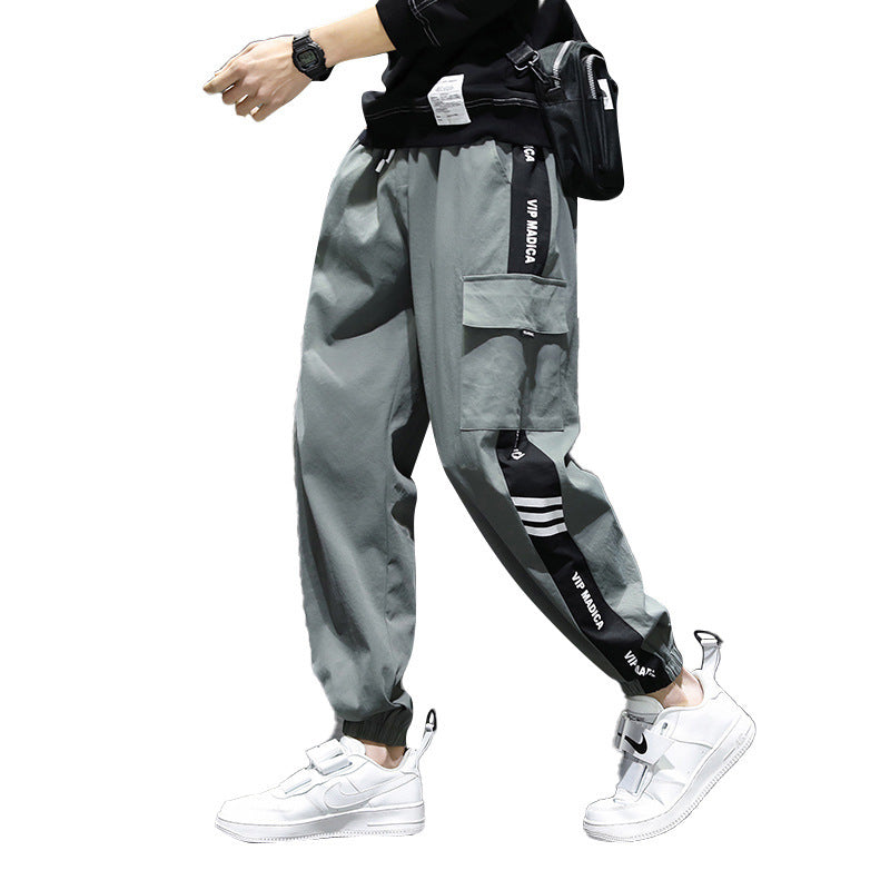 Herren Cargo-Hose mit seitlichen Taschen und elastischem Bund Echo Archiv