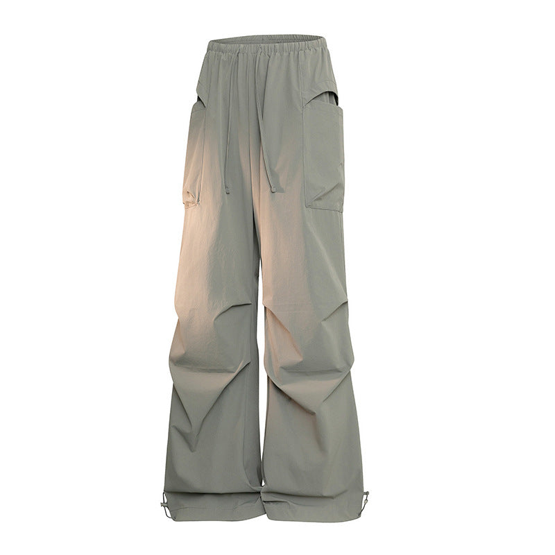 Herren Oversize-Cargohose im Tech-Look mit Tunnelzugbund, extra weitem Bein & verstellbaren Beinabschlüssen Echoarchiv