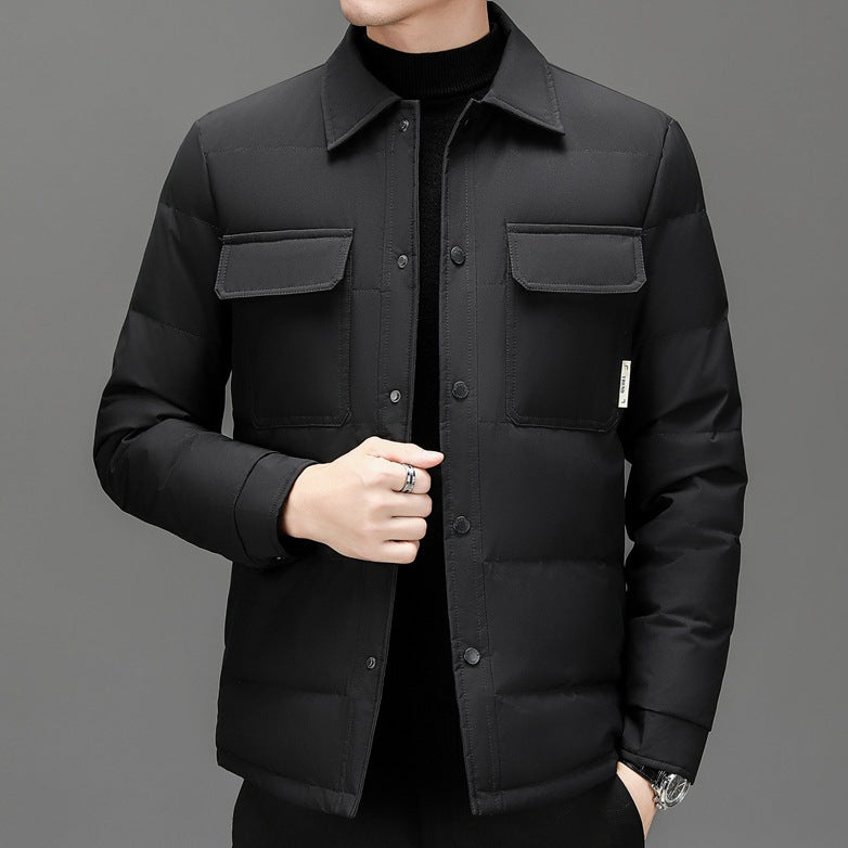 Herren leichte Steppjacke mit praktischen Taschen Echoarchiv