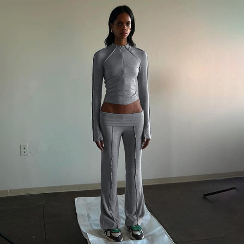 Damen Flared Yoga-Hose mit hohem Bund und atmungsaktivem Material Echo Archiv