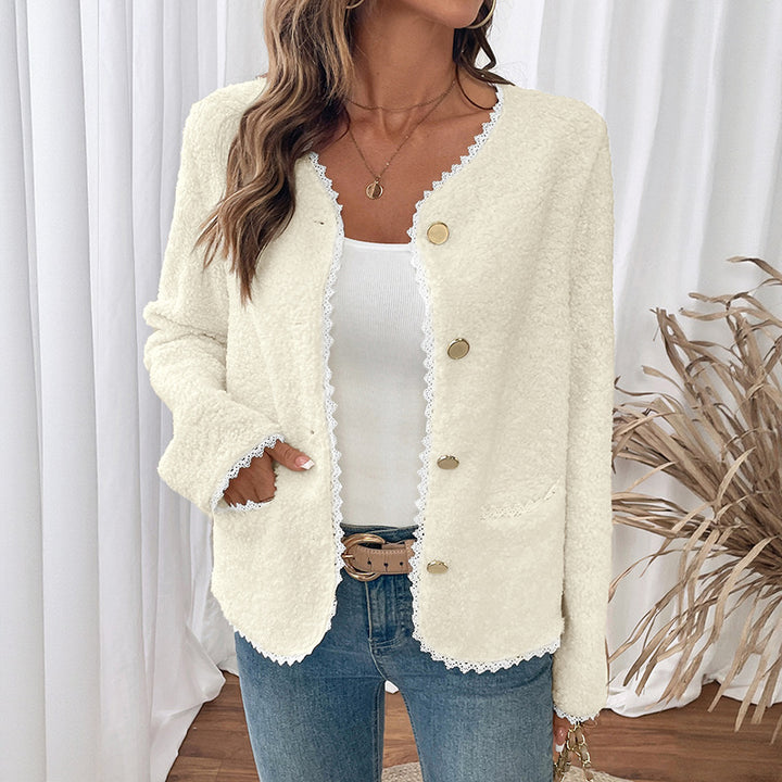 Damen Eleganter Cardigan mit Spitzenverzierungen Echo Archiv