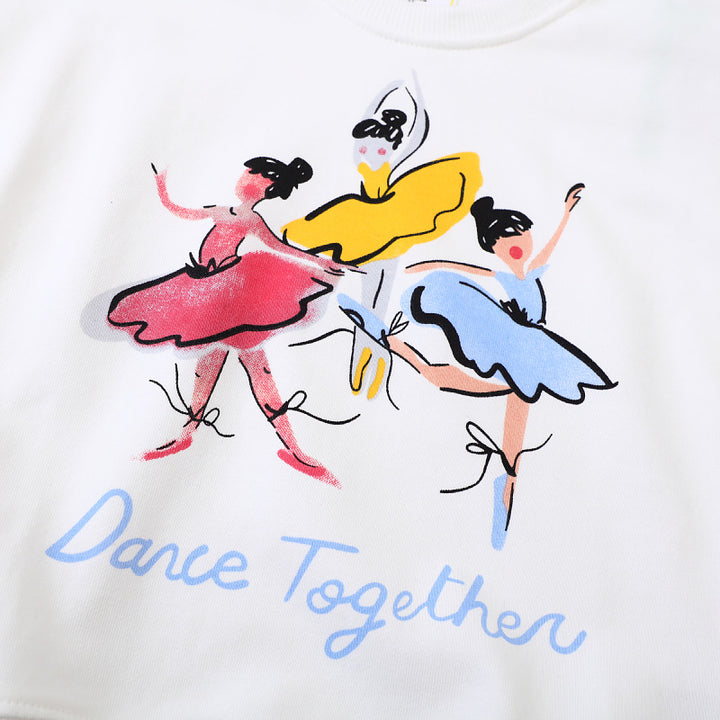 Damen Sweatshirt mit lebhaftem Ballerina-Druck Echo Archiv