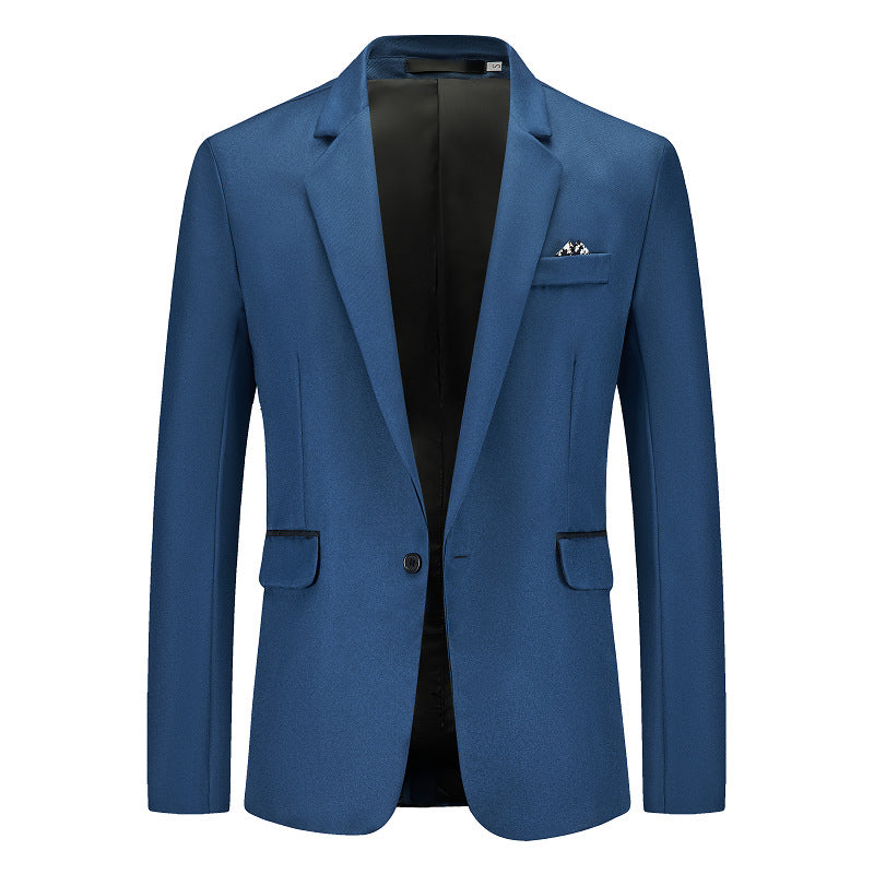 Herren Eleganter Anzugblazer mit feiner Struktur und modernem Schnitt Echoarchiv