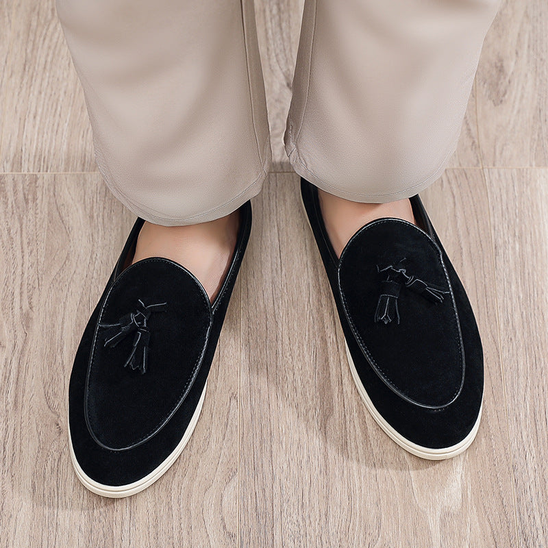 Herren Elegante Mokassins aus Veloursleder – Tavélo
