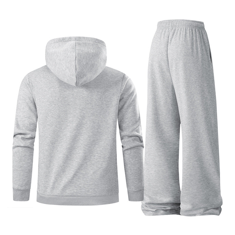 Herren Sportliches Hoodie-Set mit elastischen Jogginghosen Echoarchiv