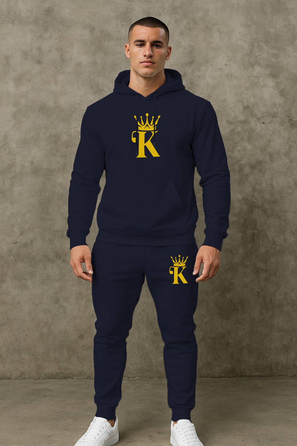 Herren bequemer Hoodie und Jogginghose Set Echoarchiv