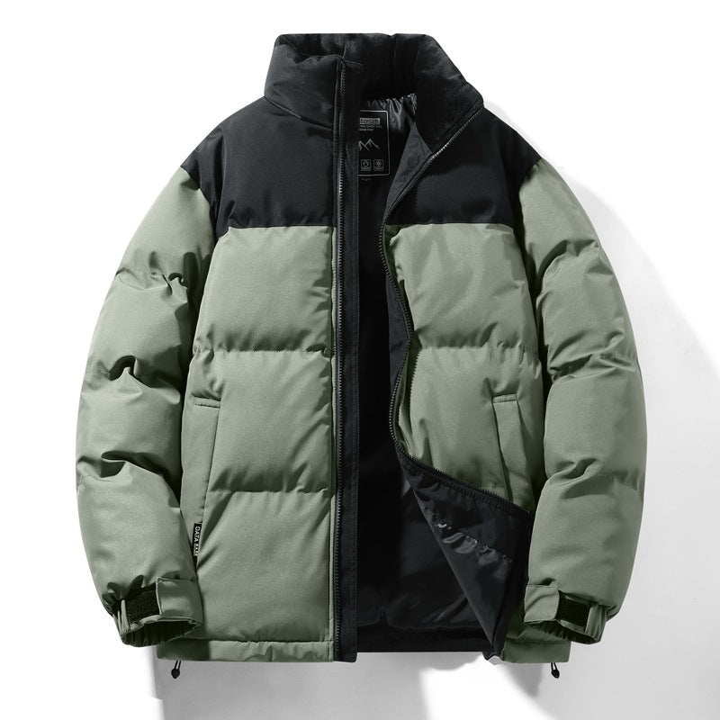 Herren gesteppte Winterjacke mit hohem Kragen und isolierender Fütterung Echoarchiv