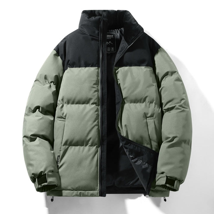 Herren gesteppte Winterjacke mit hohem Kragen und isolierender Fütterung Echoarchiv