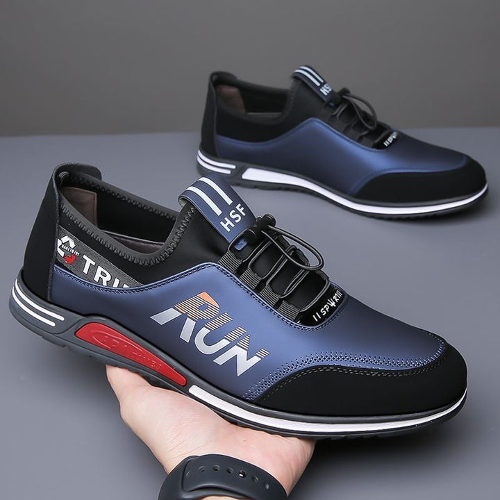 Herren Slip-On-Sneaker mit elastischer Schnellzug-Schnürung und neoprenem Komfortkragen Echoarhiv