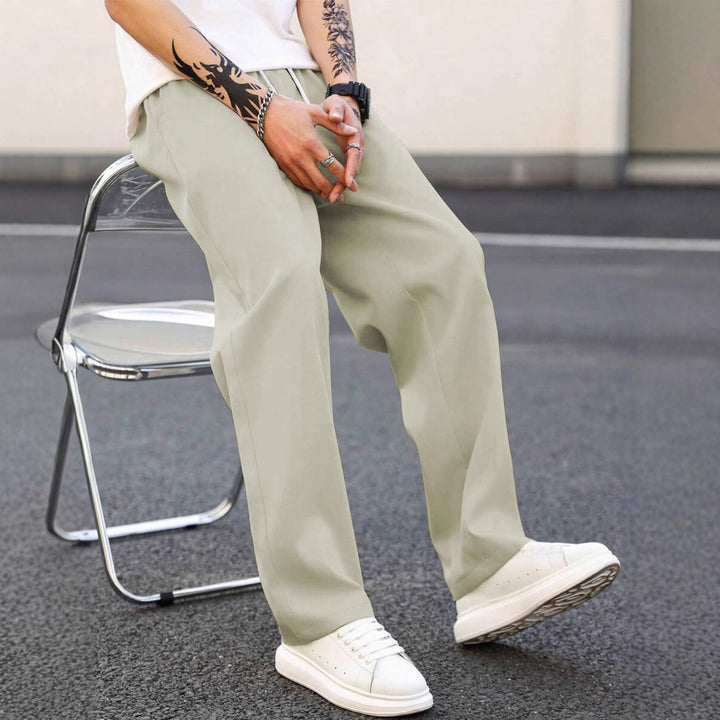 Herren modische Freizeithose mit weiter Passform und elastischem Bund Echoarchiv