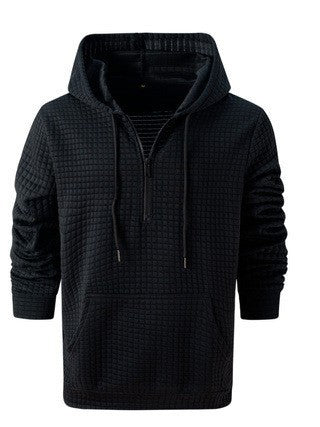 Herren lockerer Hoodie mit Reißverschluss und Kängurutasche Echoarchiv