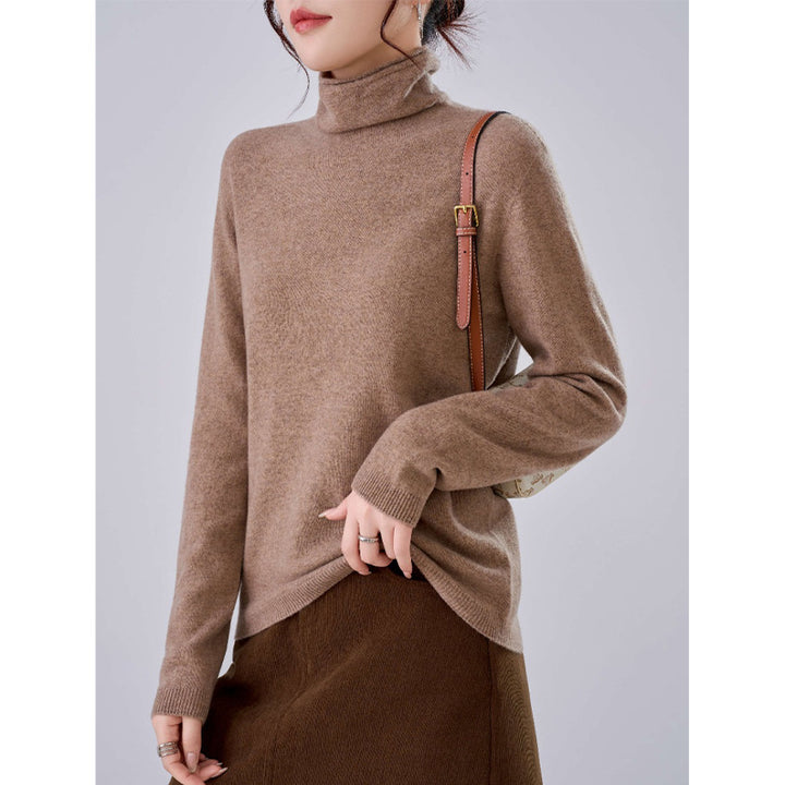 Damen Leichter Kaschmir-Mix Rollkragenpullover mit feinem Soft-Finish und schmaler Silhouette Echoarchiv