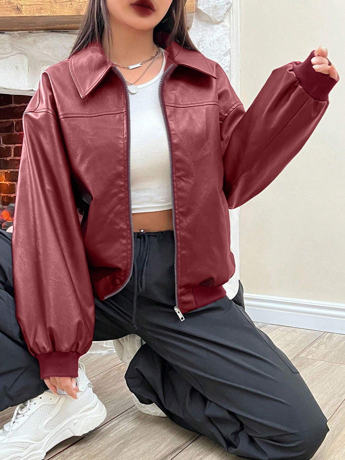 Damen Trendige und lässige Bomberjacke – Avenza