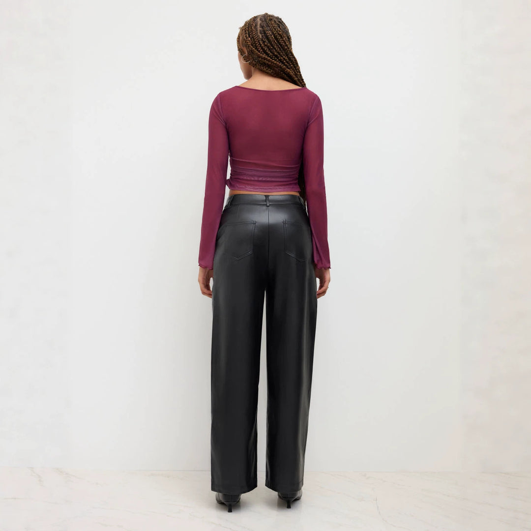 Damen Elegante Kunstlederhose Echo Archiv