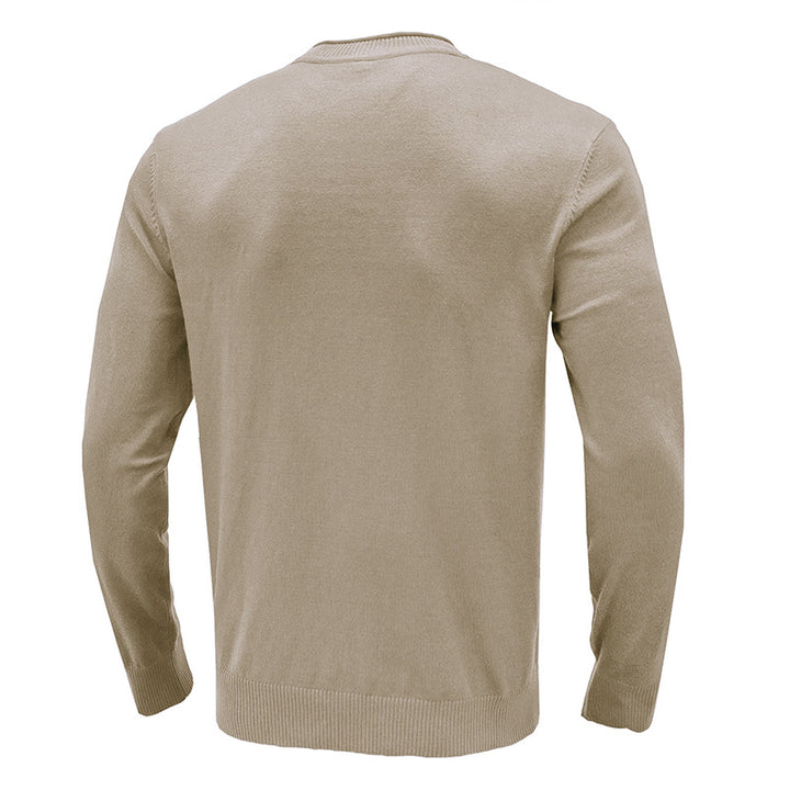 Herren gemütlicher Rundhals-Pullover aus hochwertiger Baumwolle Echoarchiv