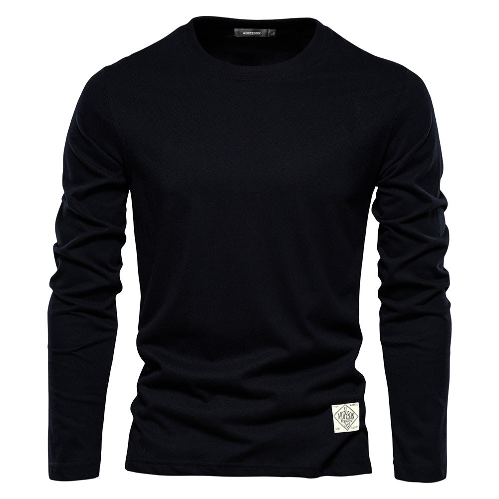Herren Langarm T-Shirt mit hochwertigem Baumwollmix und modernem Fit Echoarchiv