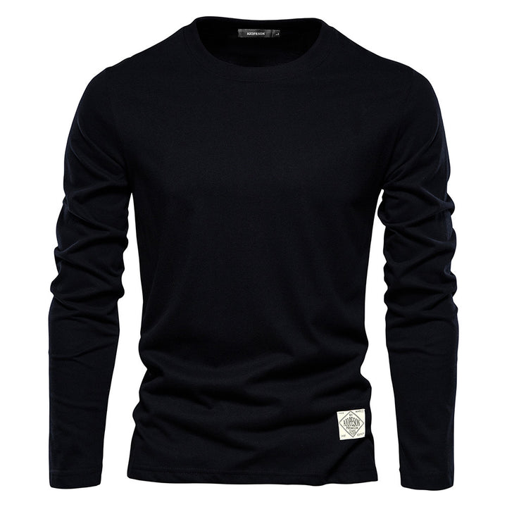 Herren Langarm T-Shirt mit hochwertigem Baumwollmix und modernem Fit Echoarchiv