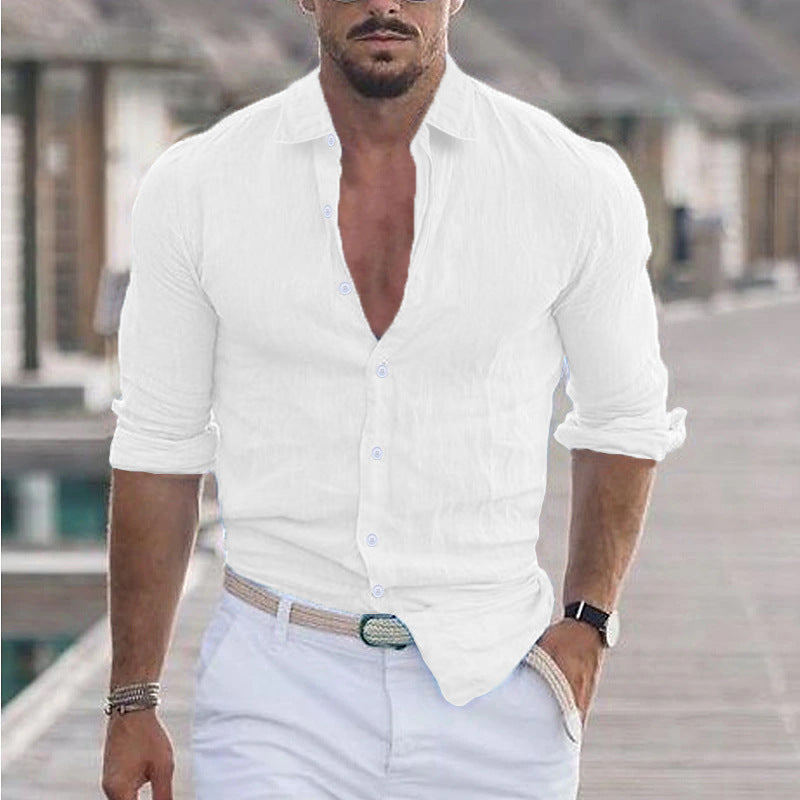 Herren Premium Hemd mit Echoarchivrnem Slim-Fit Schnitt und hautfreundlicher Textur Echoarchiv