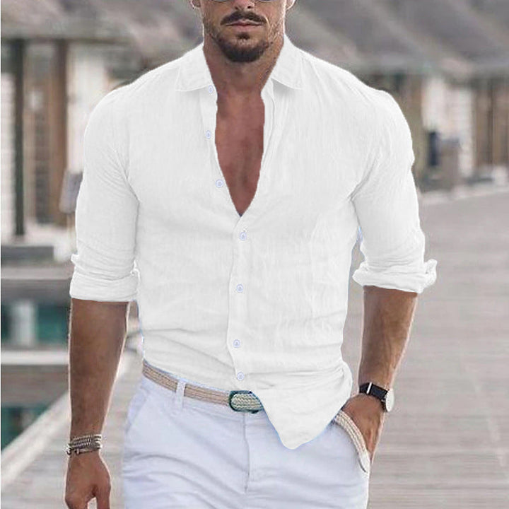 Herren Premium Hemd mit Echoarchivrnem Slim-Fit Schnitt und hautfreundlicher Textur Echoarchiv