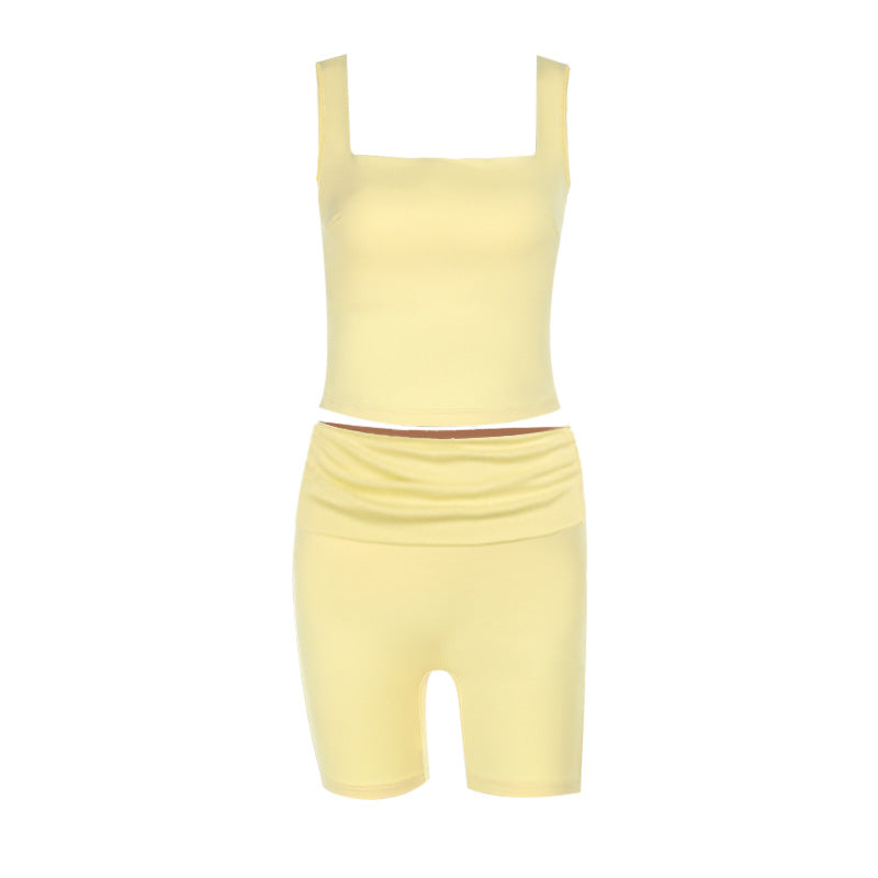 Damen Sportliches Set mit figurformendem Top und Shorts Echo Archiv