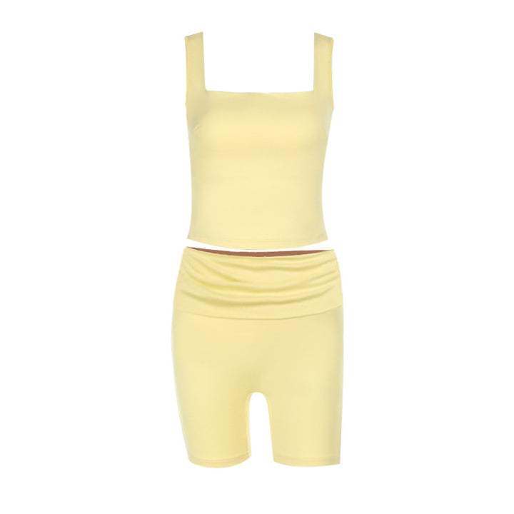 Damen Sportliches Set mit figurformendem Top und Shorts Echo Archiv