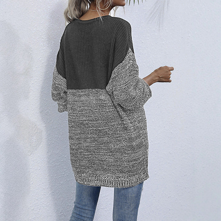 Damen Stilvoller Strickpullover mit luxuriösen Texturen Echo Archiv