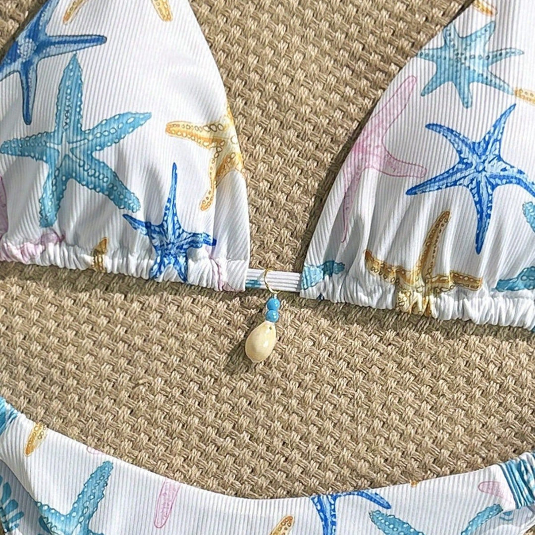 Damen Triangel-Bikini mit maritimem Sternenmotiv Echo Archiv