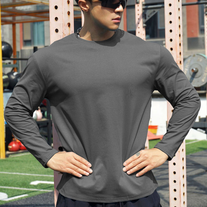 Herren Langarm Sportshirt mit atmungsaktiver und feuchtigkeitsregulierender Technologie Echoarchiv
