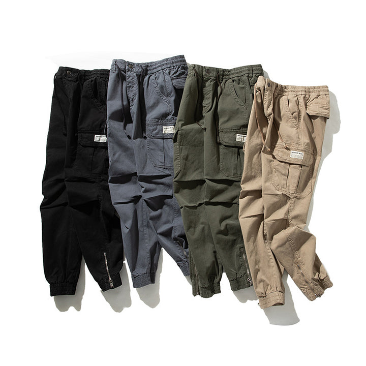 Herren Cargo-Jogginghose im urbanen Utility‑Stil mit elastischem Tunnelzugbund und verstärkten Kniepartien Echo Archiv
