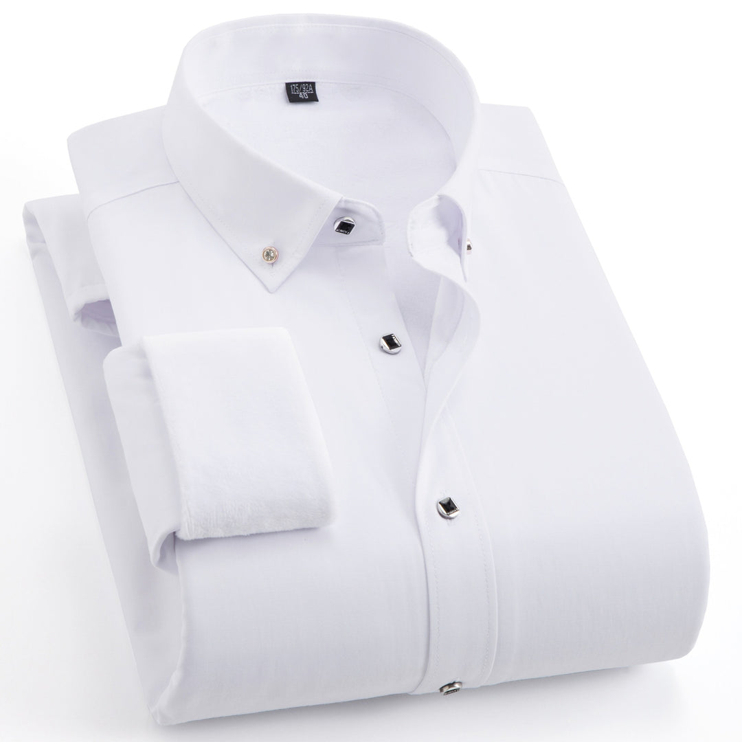 Herren Gefüttertes Businesshemd mit Thermofleece‑Innenseite und Button‑Down‑Kragen Echo Archiv