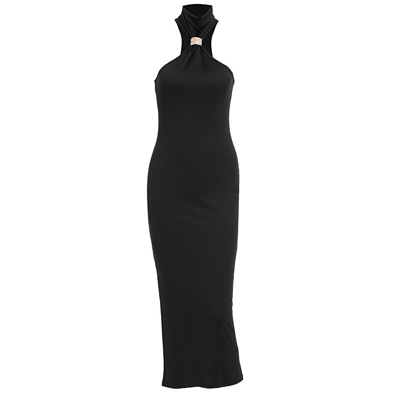 Damen Maxikleid mit asymmetrischem Ausschnitt und elegantem Design Echo Archiv