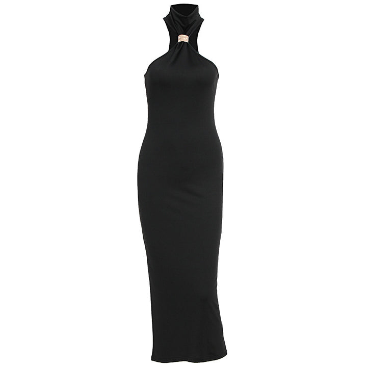 Damen Maxikleid mit asymmetrischem Ausschnitt und elegantem Design Echo Archiv