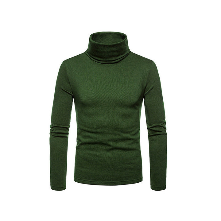 Herren Modischer Rollkragenpullover aus feinem Strick Echoarchiv