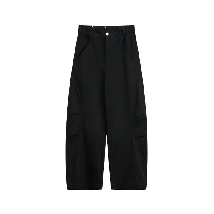 Unisex Weite Cropped-Cargohose mit hoher Taille und Utility-Taschen Echo Archiv
