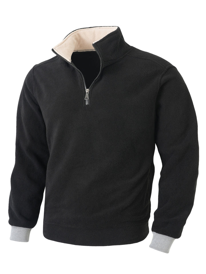 Herren Fleecejacke mit halblangem Reißverschluss Echoarchiv