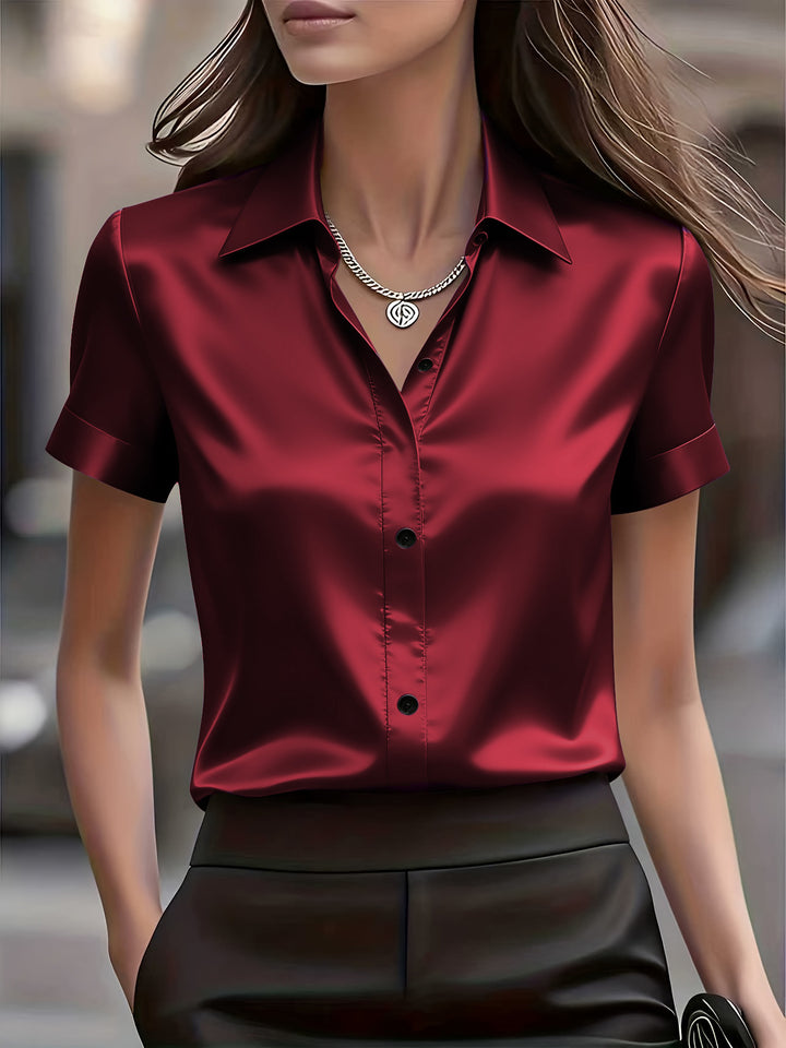 Damen elegante Satinbluse Echo Archiv