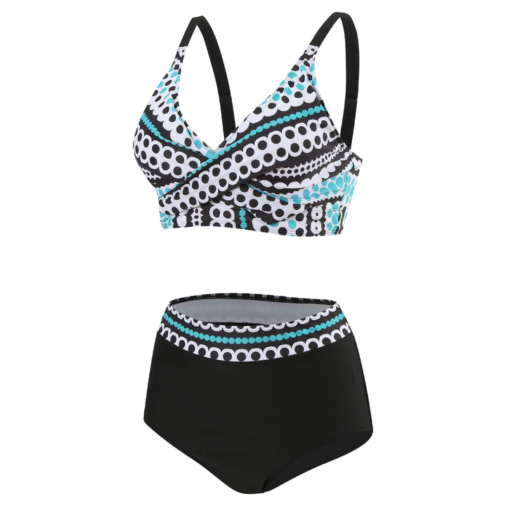 Damen Hochgeschnittener Bikini mit modischem Bauchschutz Echo Archiv