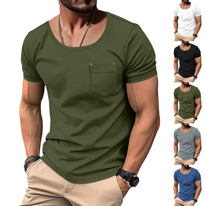 Herren Baumwolle T-Shirt mit modernem Schnitt Echoarchiv