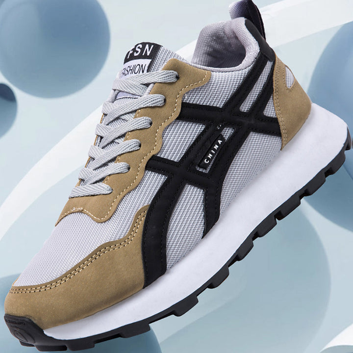 Unisex Retro-inspirierte leichte Laufschuhe mit atmungsaktivem Mesh und profilierter Laufsohle Echoarhiv