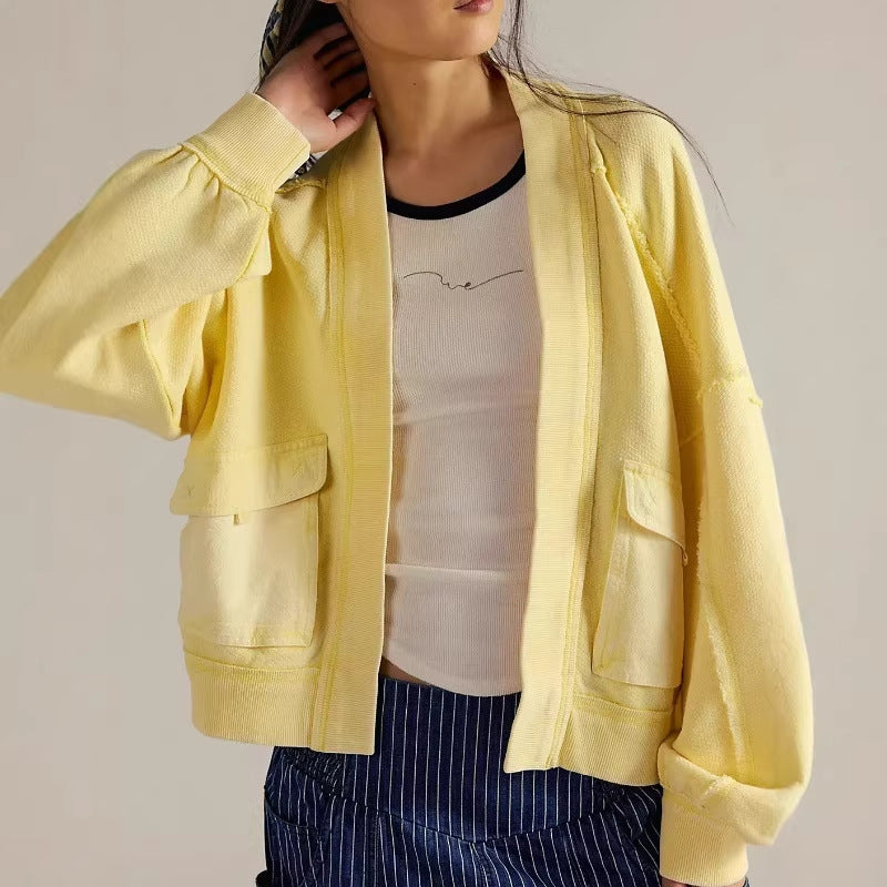 Damen Verspielt Elegante Kurzarm Bluse – Élovi