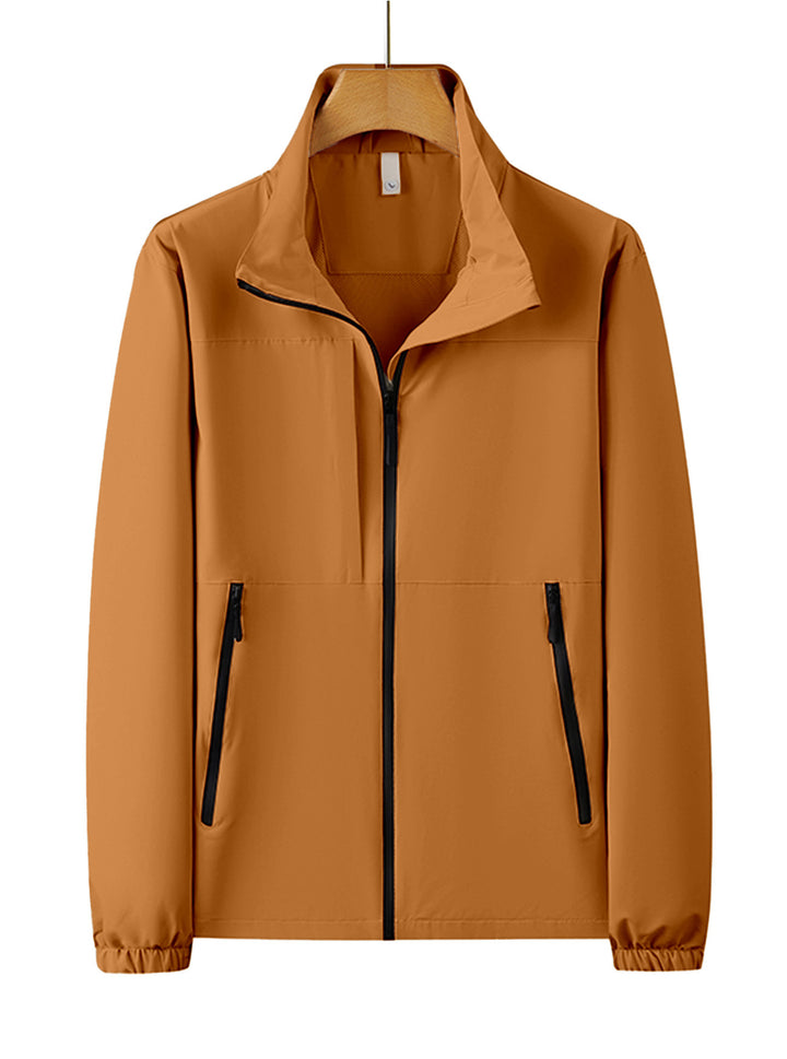 Herren leichte Windjacke mit praktischen Reißverschlusstaschen Echoarchiv