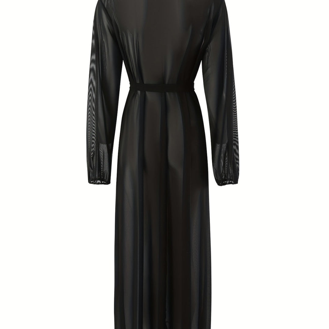 Damen Transparenter Maxikleid Echo Archiv