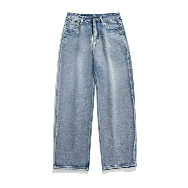 Damen High‑Waist Tapered Jeans mit lockerem Sitz und verkürztem Saum Echo Archiv