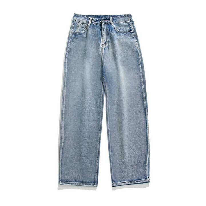 Damen High‑Waist Tapered Jeans mit lockerem Sitz und verkürztem Saum Echo Archiv