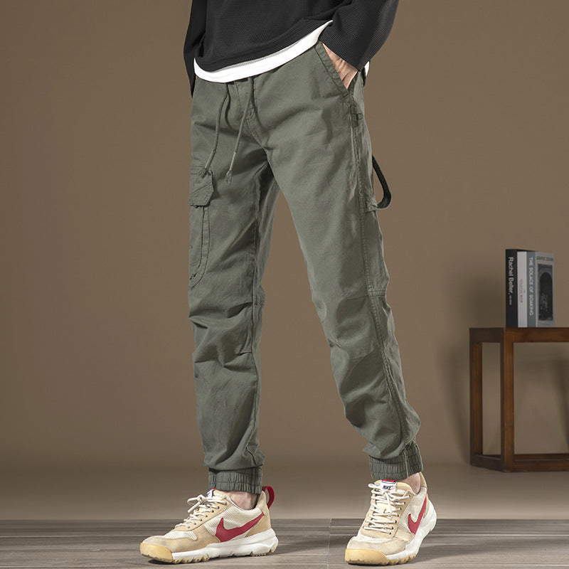 Herren Cargo-Hose mit funktionalen Taschen und elastischem Bund Echoarchiv