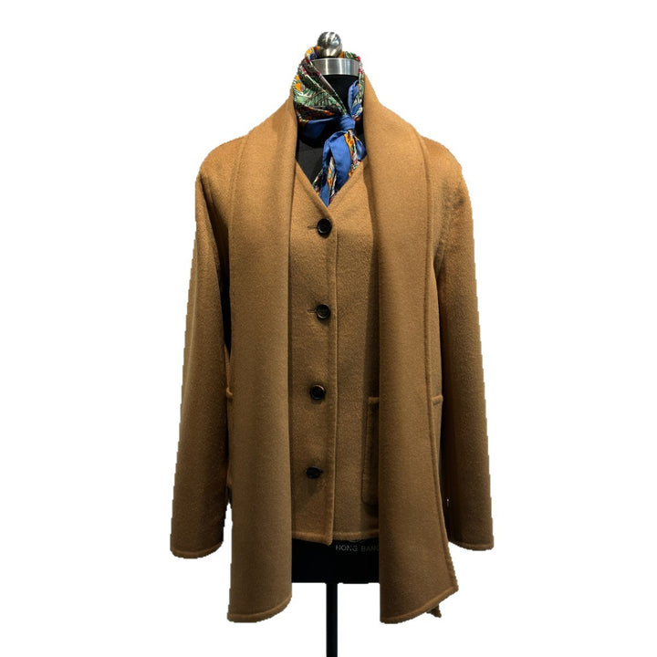 Damen Eleganter Maßgeschneiderter Übermantel Echoarchiv